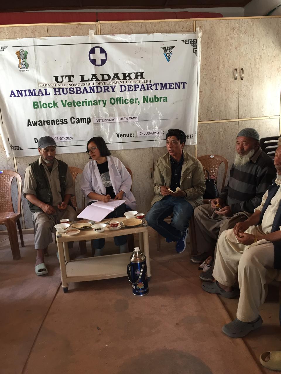 Animal Husbandry Dept. Leh conducts three-day veterinary healthcare/awareness program in Nubra