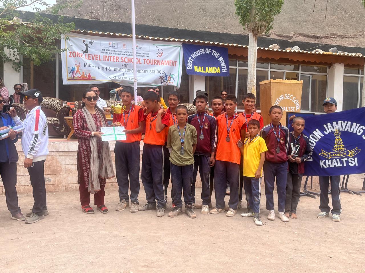 GHSS Khaltse hosts closing ceremony of zonal level inter school tournament