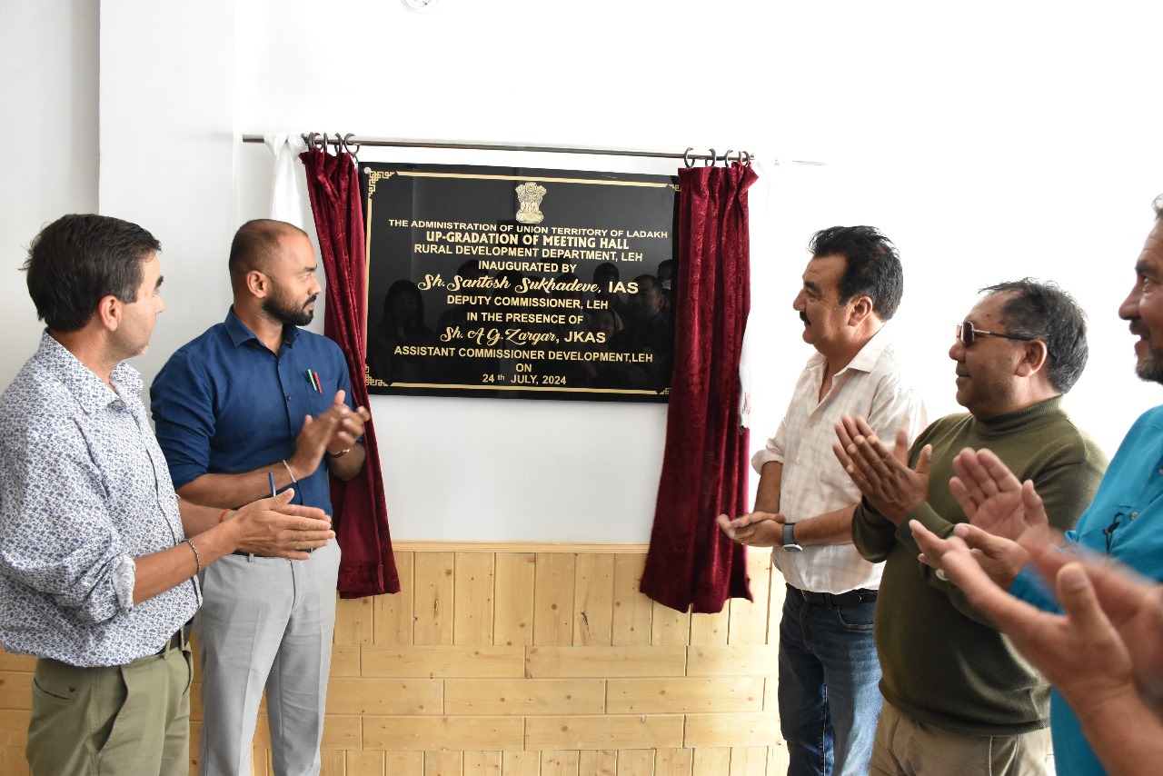 DC Leh inaugurates upgradation of meeting hall of Rural Development Department  