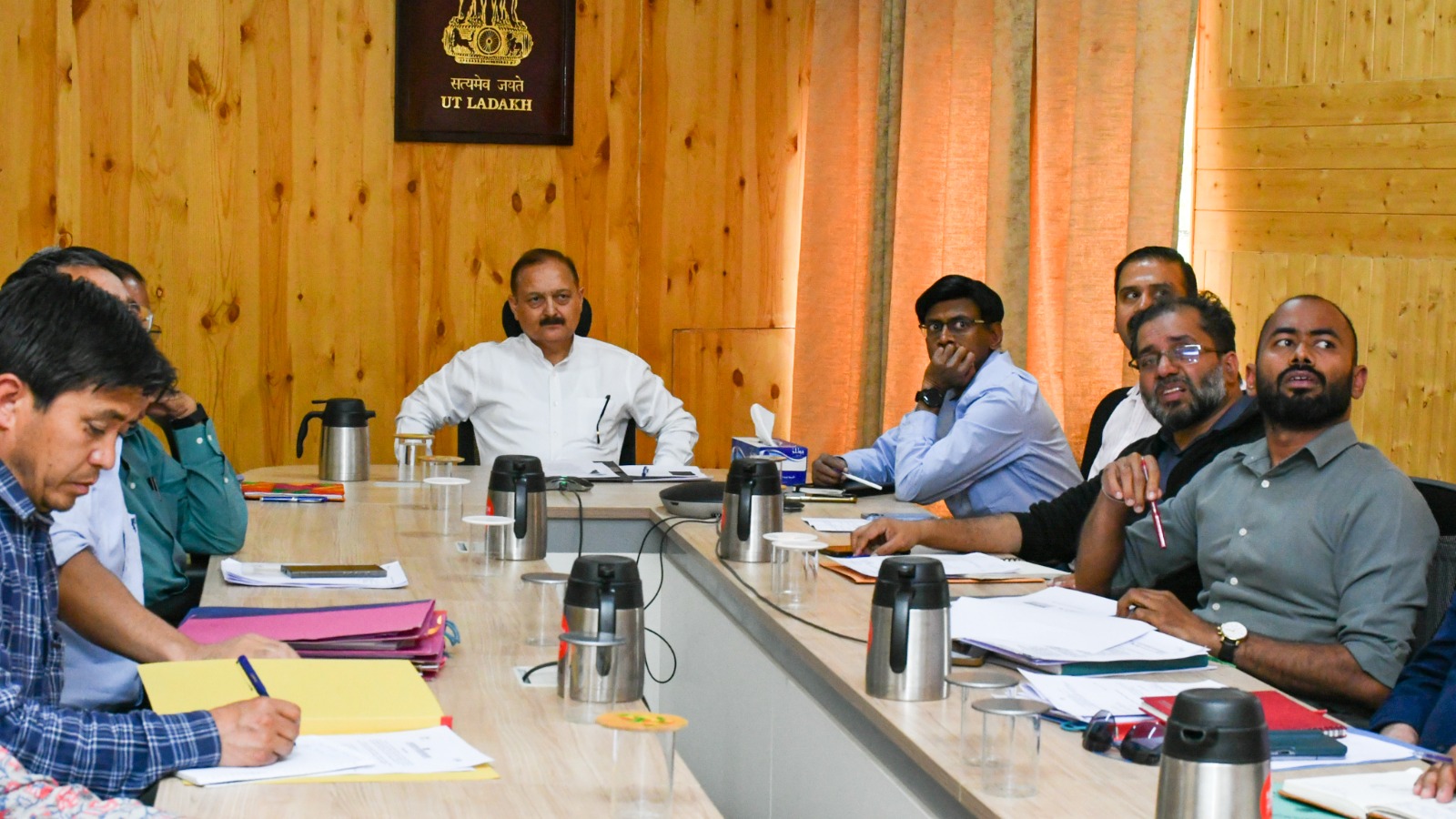 Advisor Dr Pawan Kotwal Reviews Progress of Vibrant Village Programme, Emphasizes Sustainable Infrastructure Development in VVP Villages