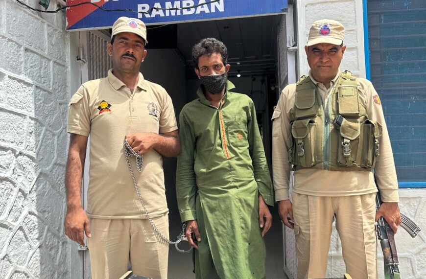 “Operation Sanjeevani”: Police apprehends peddler with Heroin in Ramban