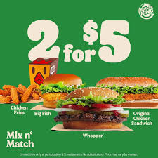 Does Burger King Have 2 for $5 Right Now