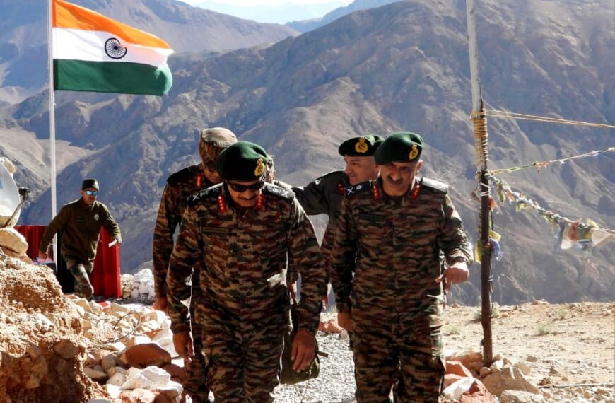 GOC Fire and Fury Corps reviews operational preparedness at forward posts in Eastern Ladakh