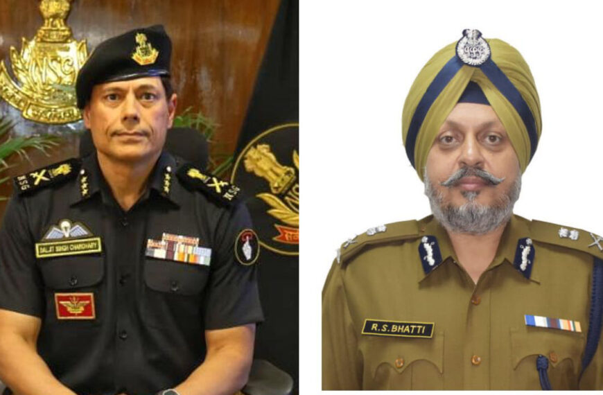 SSB chief Daljit Singh Chaudhary appointed as BSF Director General and Senior IPS officer Rajwinder Singh Bhatti appointed as CISF Director General