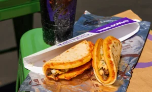 The image is of Taco bill food that contain Taco Bell's $5 Box