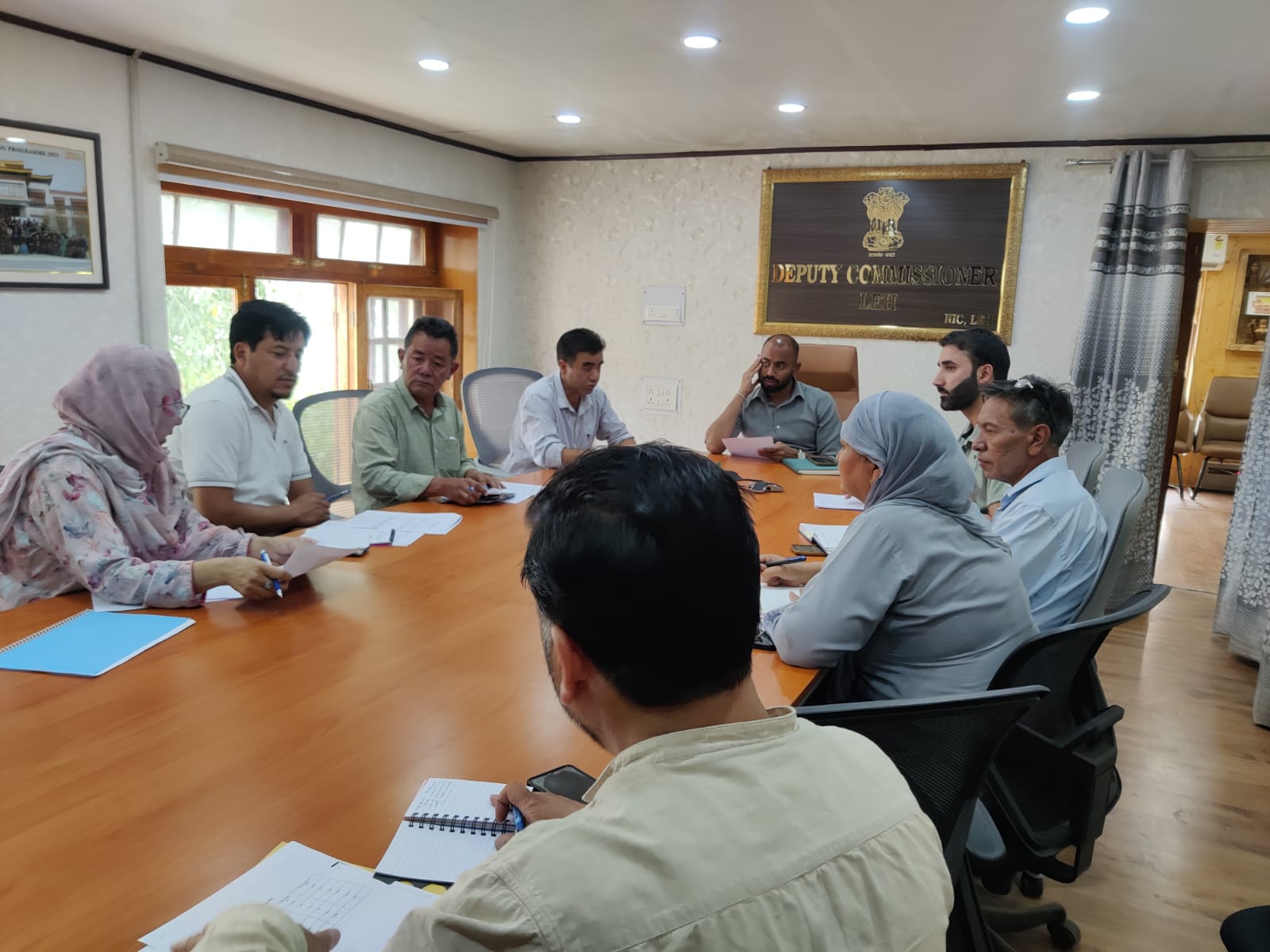 DC Leh convenes reviews progress made under Sampoornata Abhiyan launched by NITI Aayog