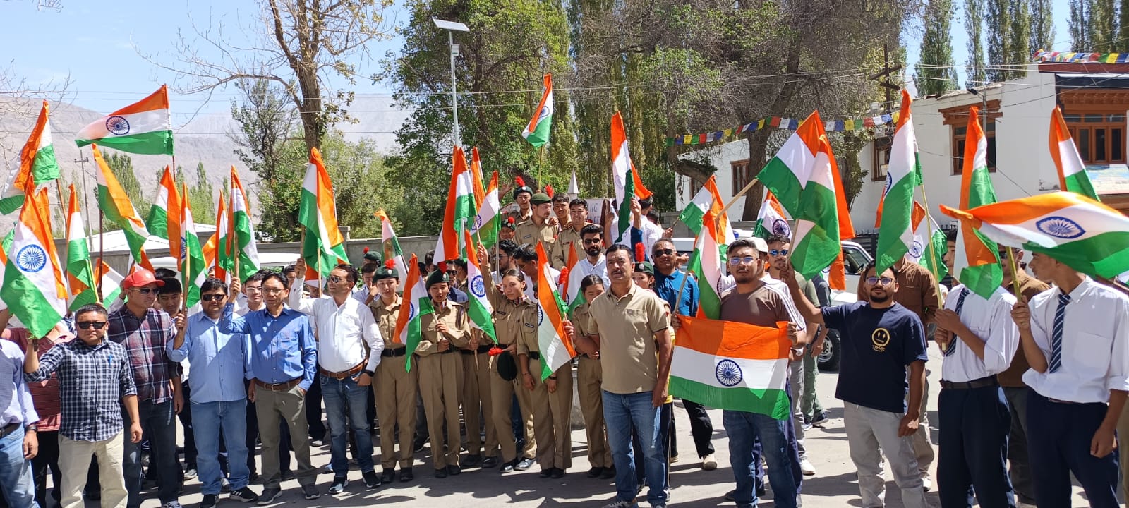 “Haar Ghar Tiranga” rally led by SDM Diskit Nubra, urges for Unity and Patriotism