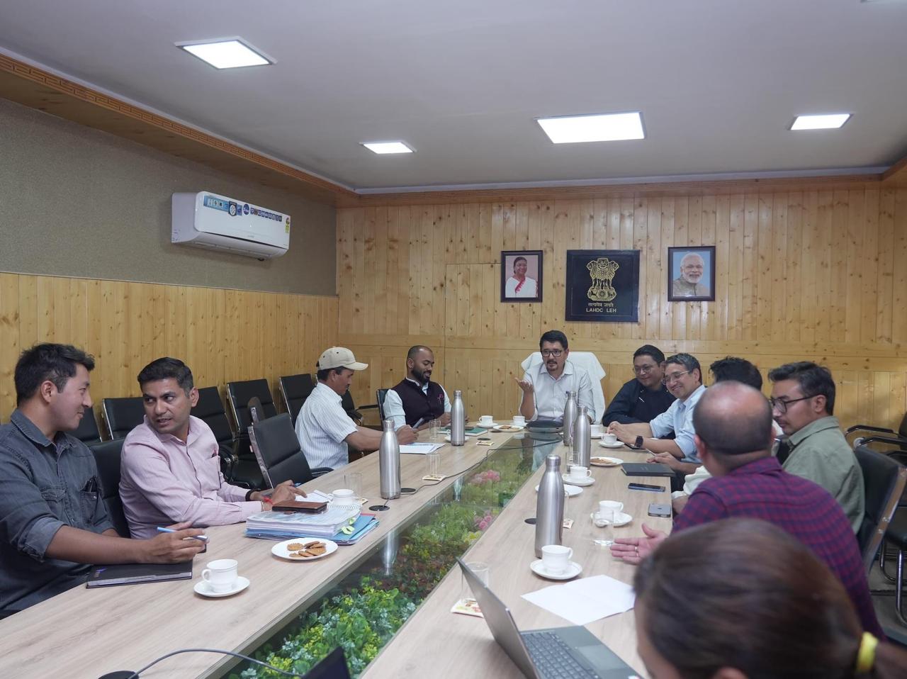 CEC Gyalson chairs review meeting on Swadesh Darshan 2.0