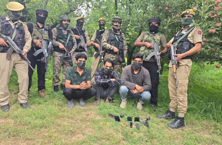 Terror plot foiled: 03 terror associates arrested in Anantnag