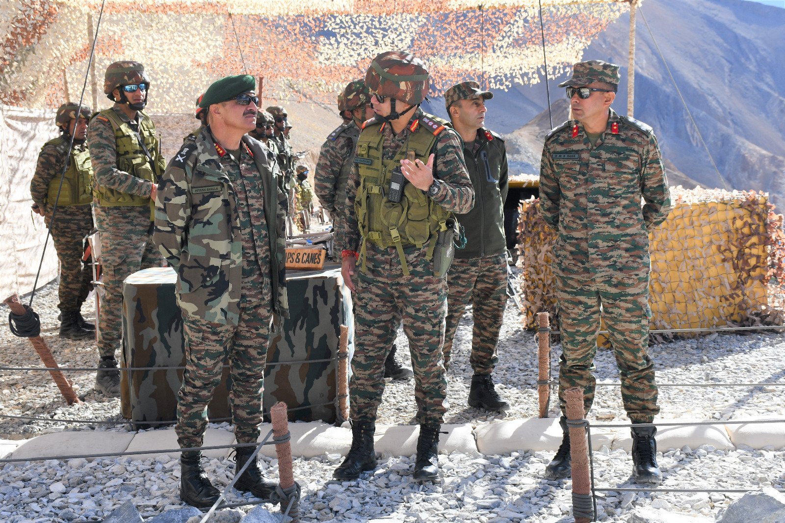 GoC reviews operational preparedness of troops in forward areas in Ladakh