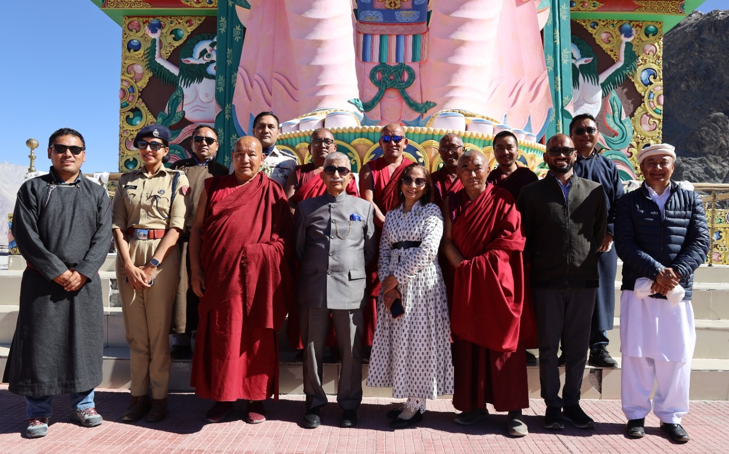 Hon’ble Lt Governor Brig [Dr] BD Mishra [Retd] and First Lady Smt Neelam Mishra visit Nubra Sub-Division