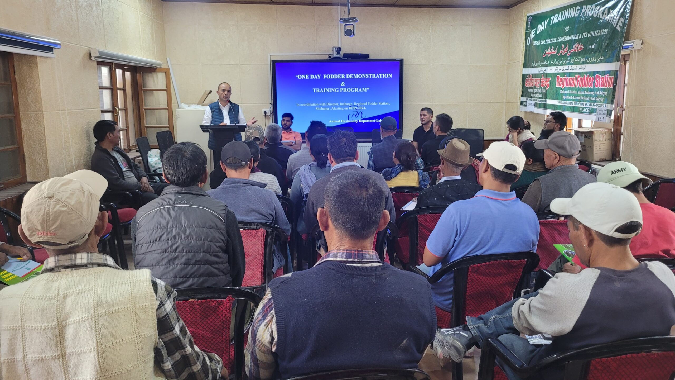 Animal Husbandry Department Leh Conducts Training on Fodder Cultivation