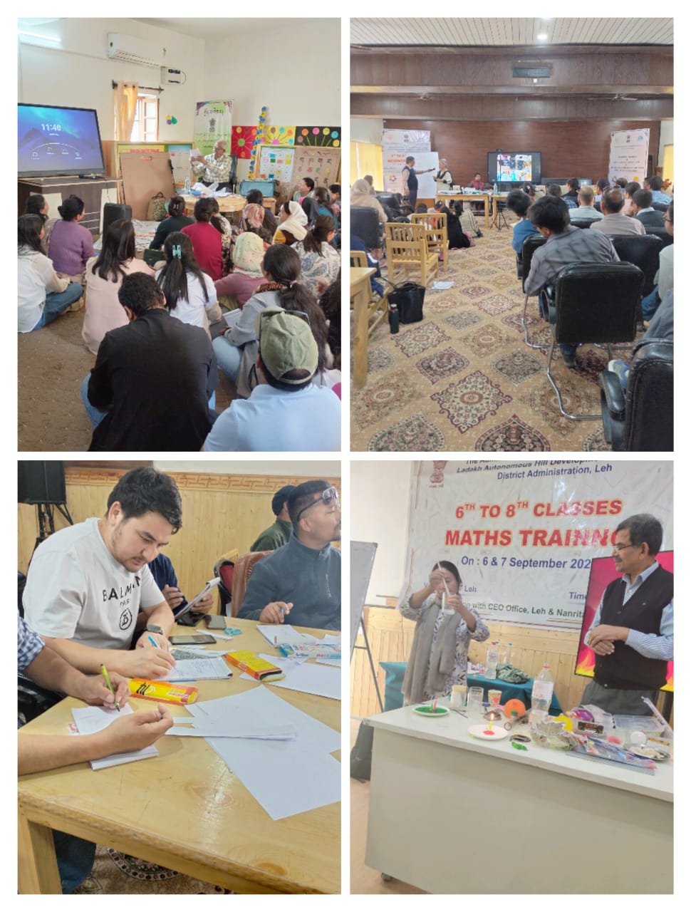 Mathematics and Science Training for Teachers at DIET Leh