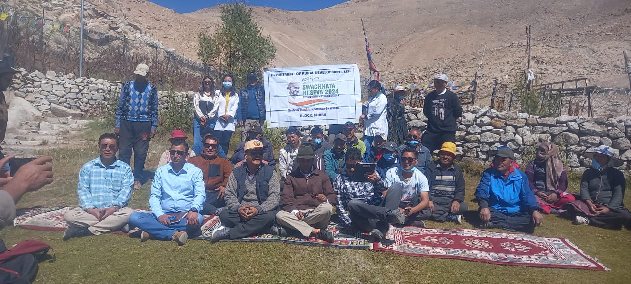 Cleanliness drive launched under “Swachhata hi Seva” in Leh’s Kharu