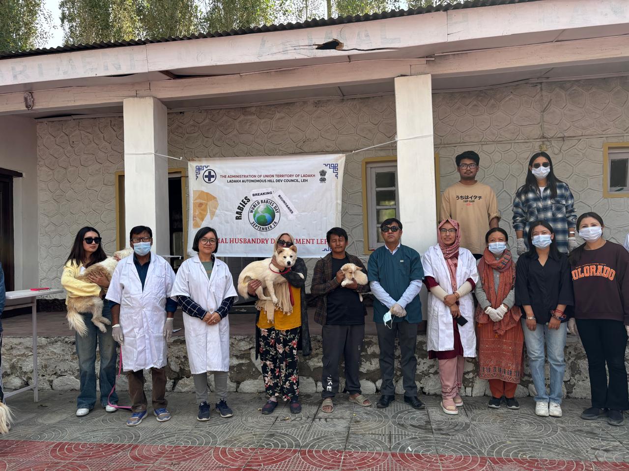 Animal Husbandry Department Leh, Celebrates World Rabies Day 2024