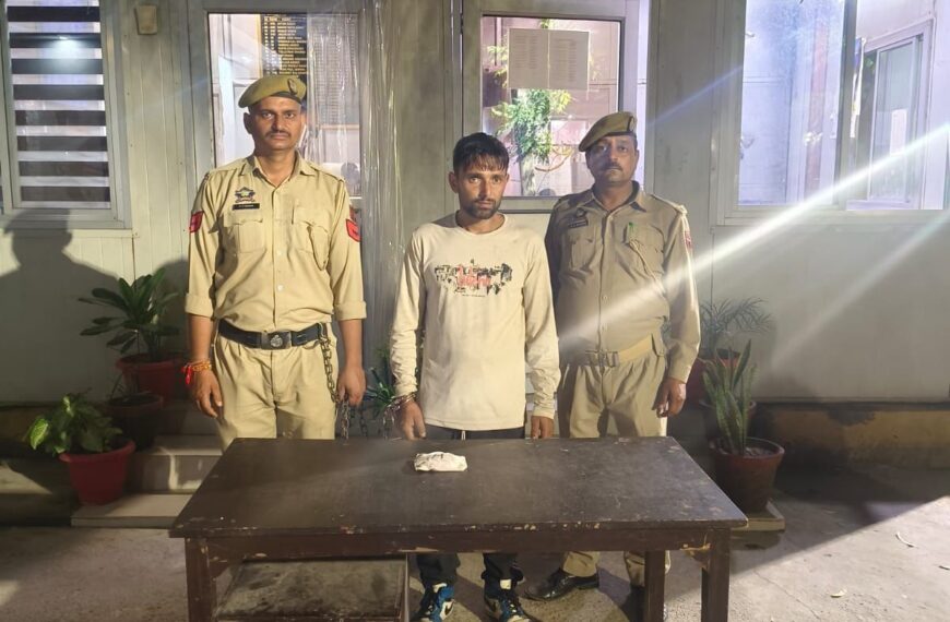 Narcotic bid foiled, One Arrested and 40 grams of Heroin  Seized by Police in Pounichack , Jammu