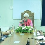 LG Manoj Sinha  visits Gagangir to review security measures and interact with officers & workers of Project Implementing Agency