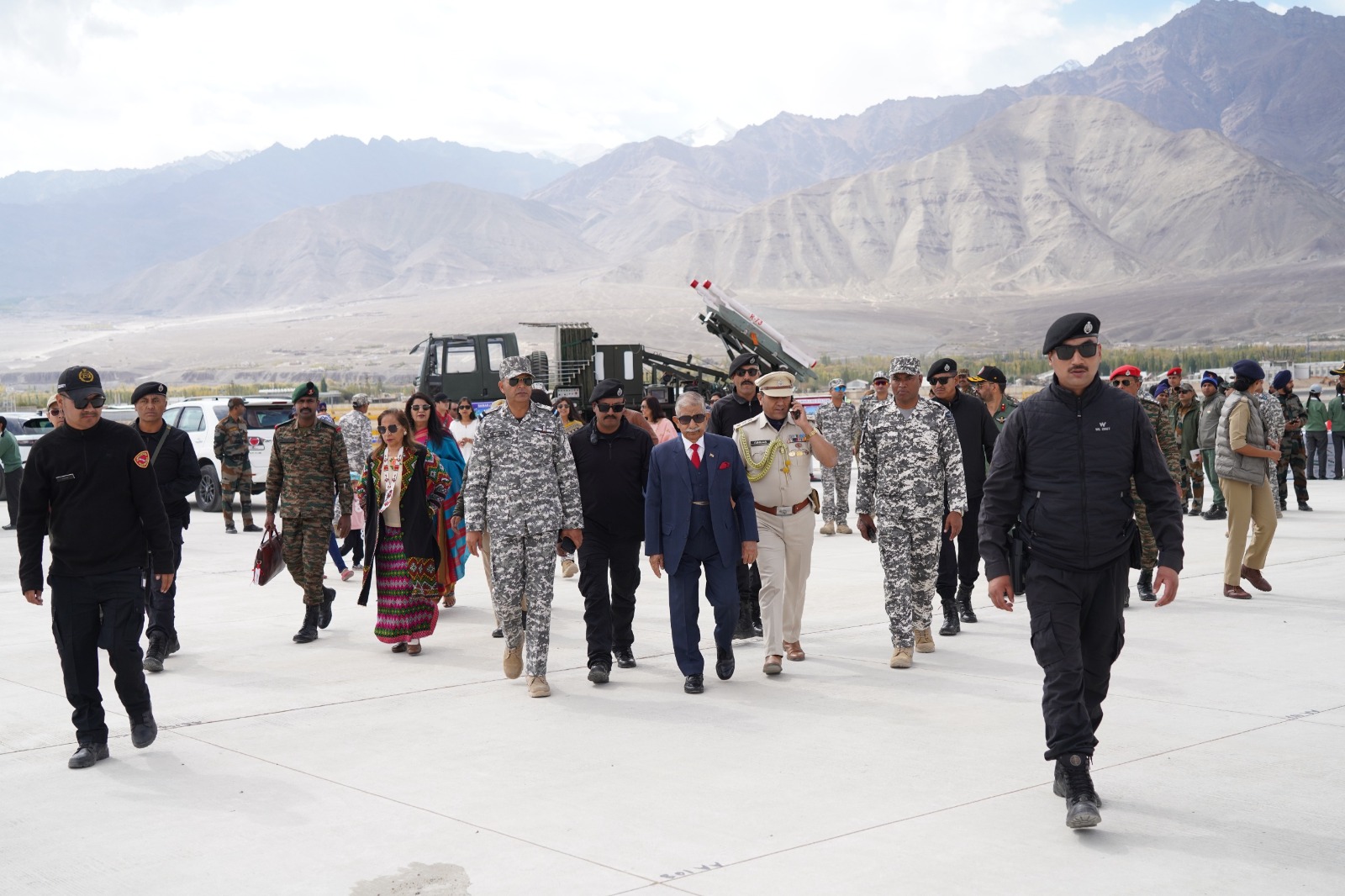 Lt Governor Brig (Dr) BD Mishra (Retd) attends 92nd anniversary of Indian Air Force