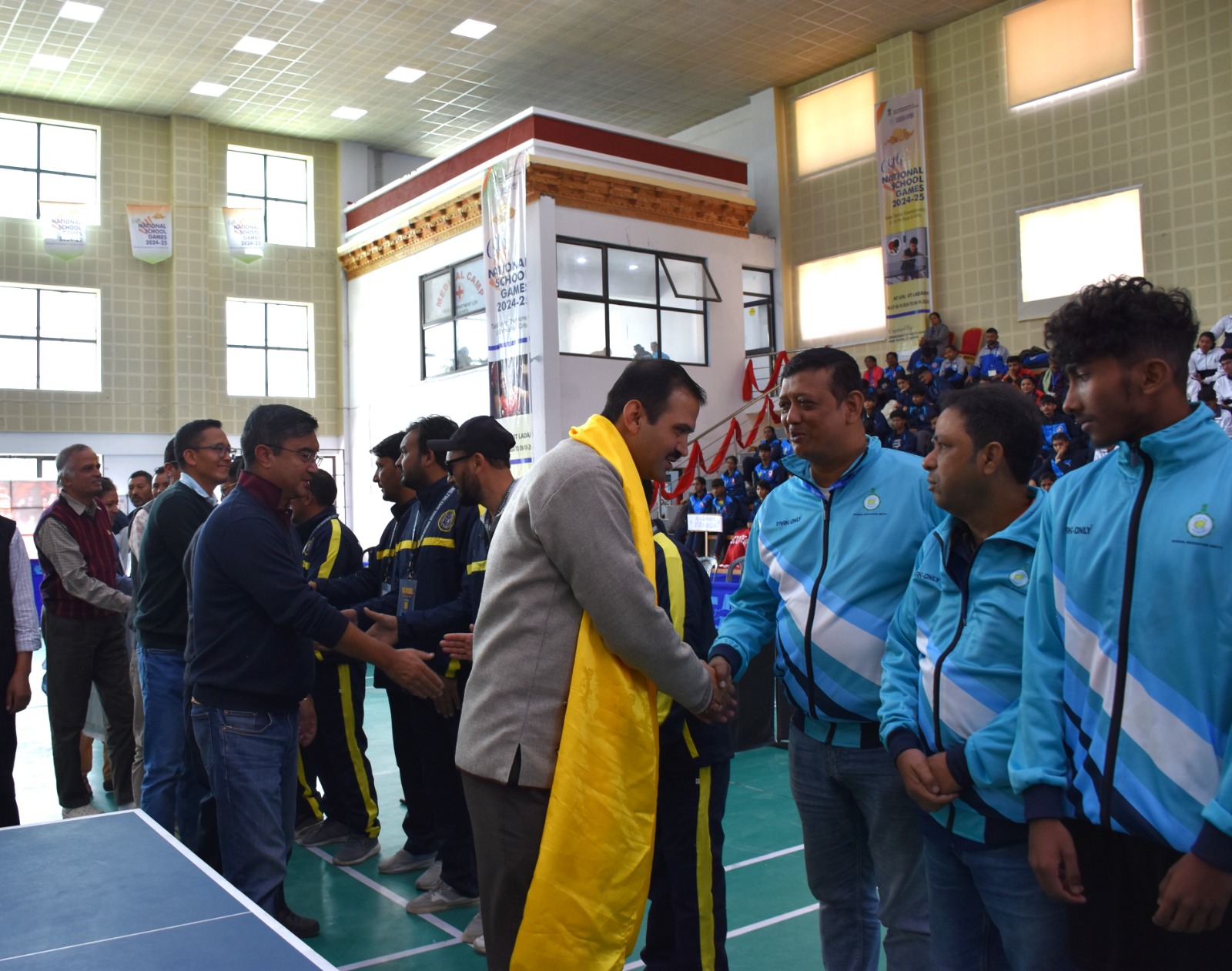 68th National School Games U-19 Boys/Girls Table Tennis Championship 2024 Held at NDS Indoor Stadium Leh