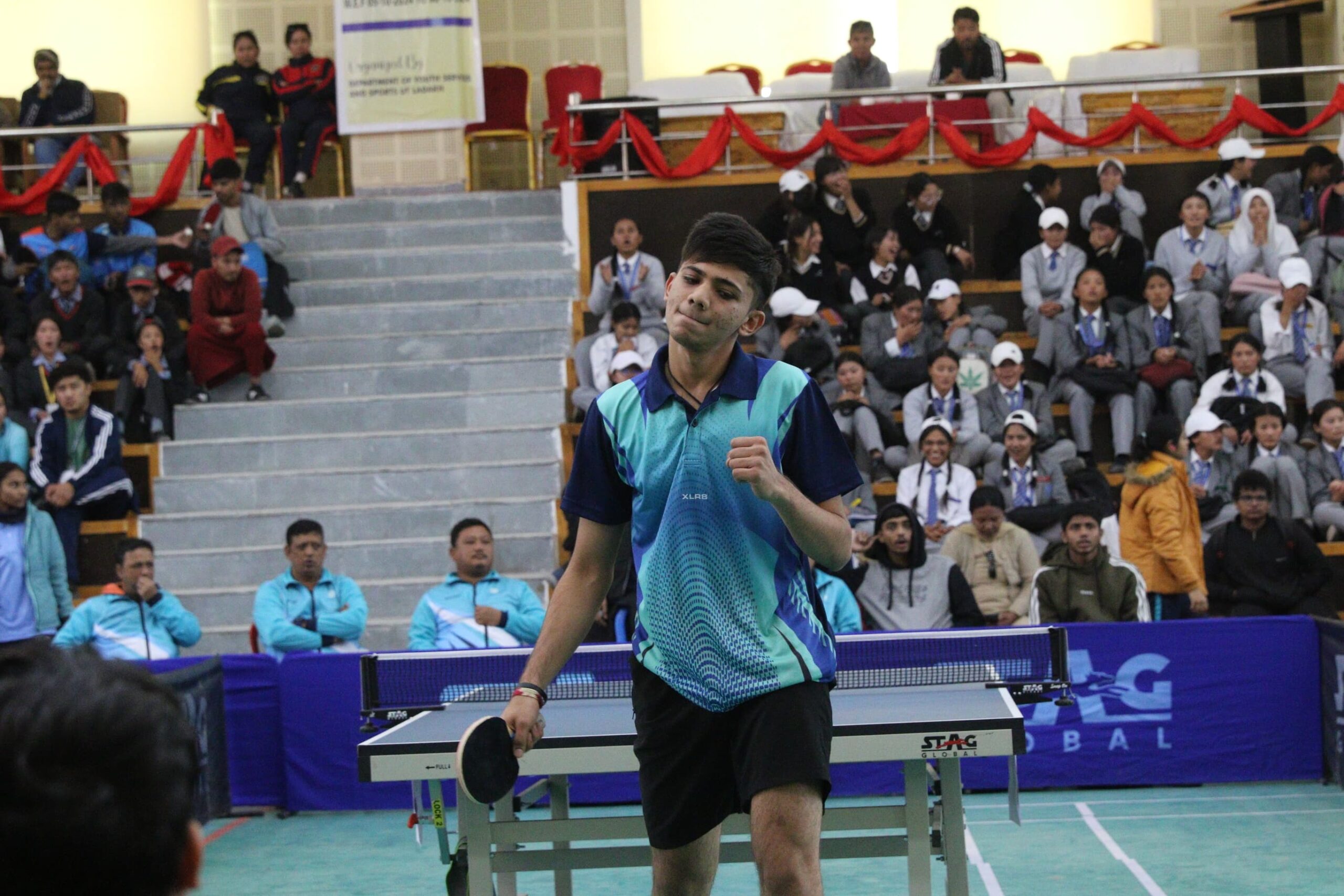 68th National School Games Table Tennis Championship 2024 continues at NDS Indoor Stadium Leh