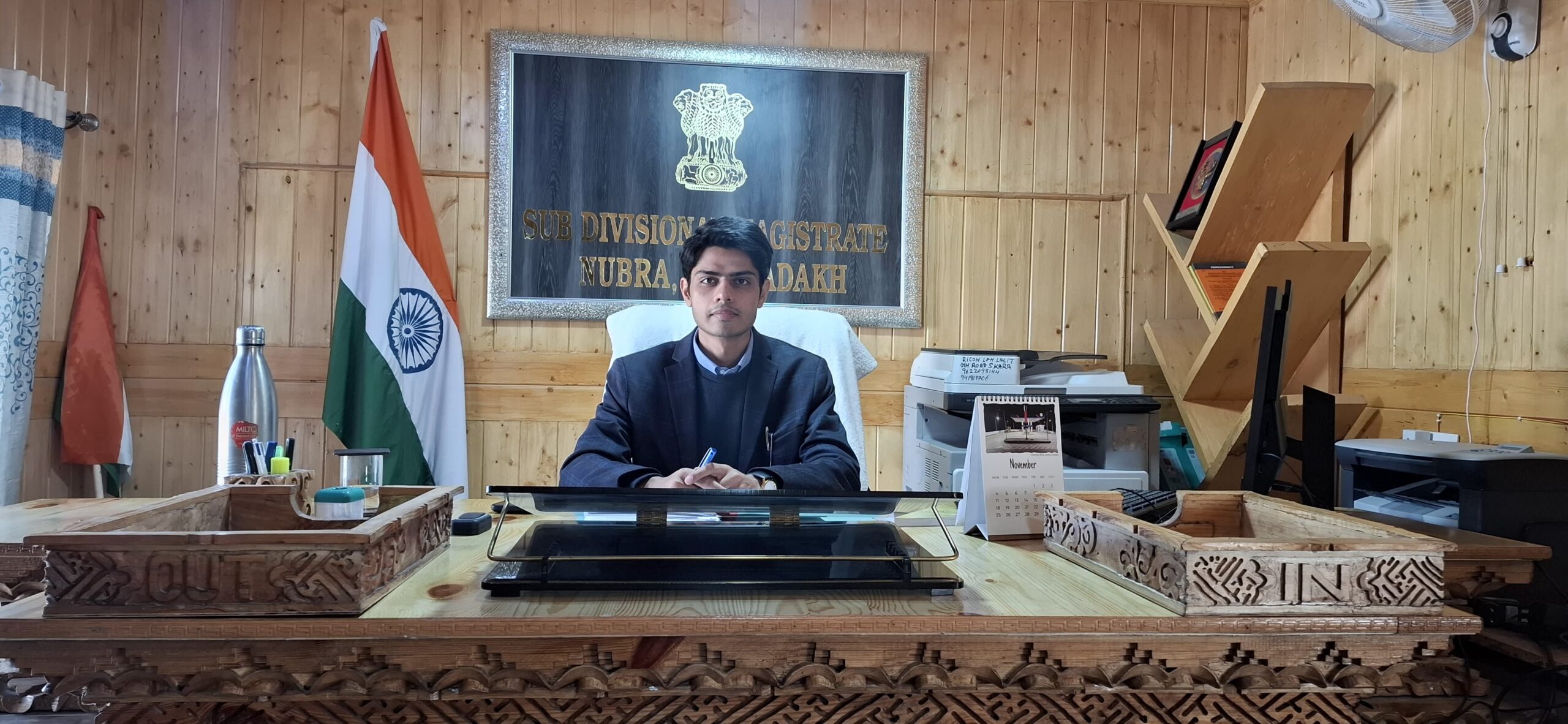 IAS Mukul Beniwal assumed charge as  SDM Nubra