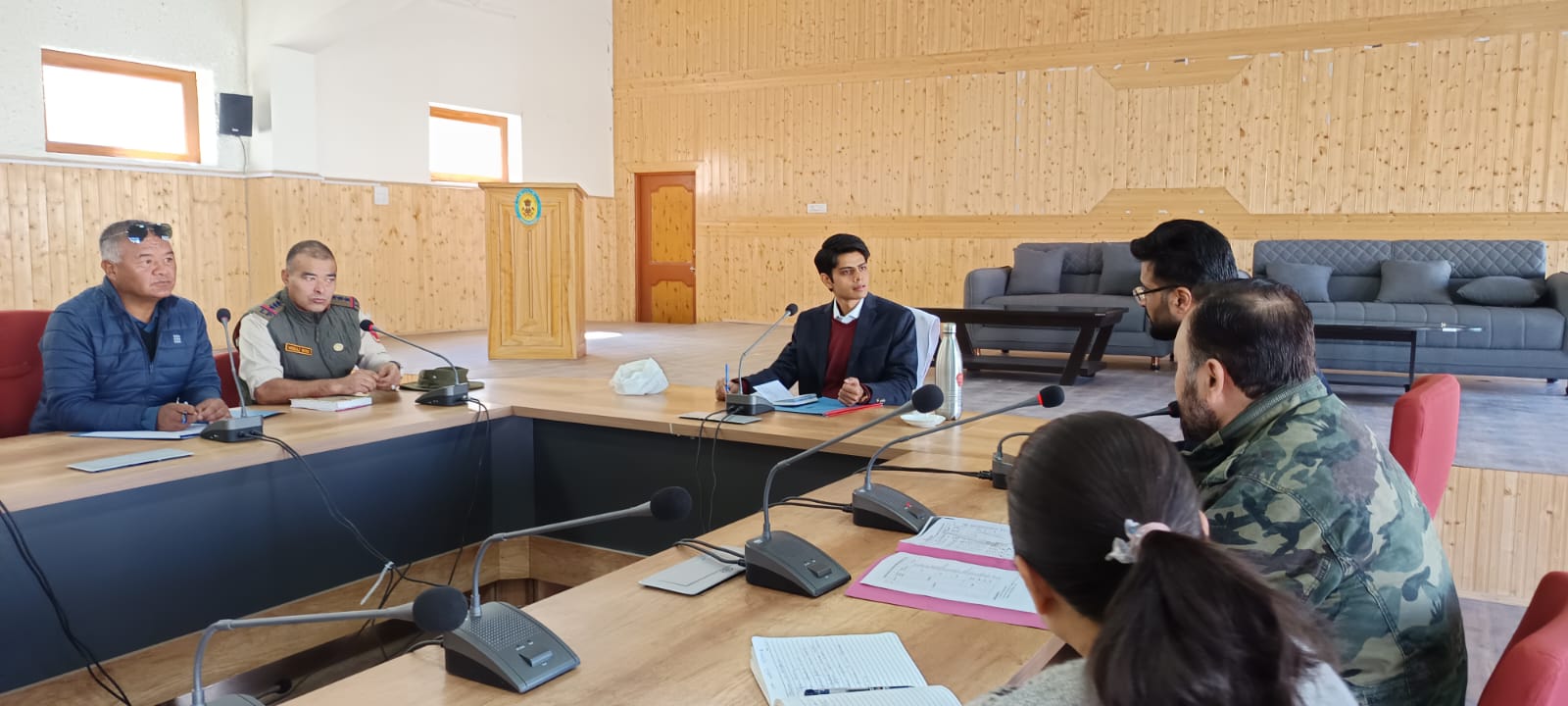 SDM Mukul Beniwal conducts introductory meeting at Nubra