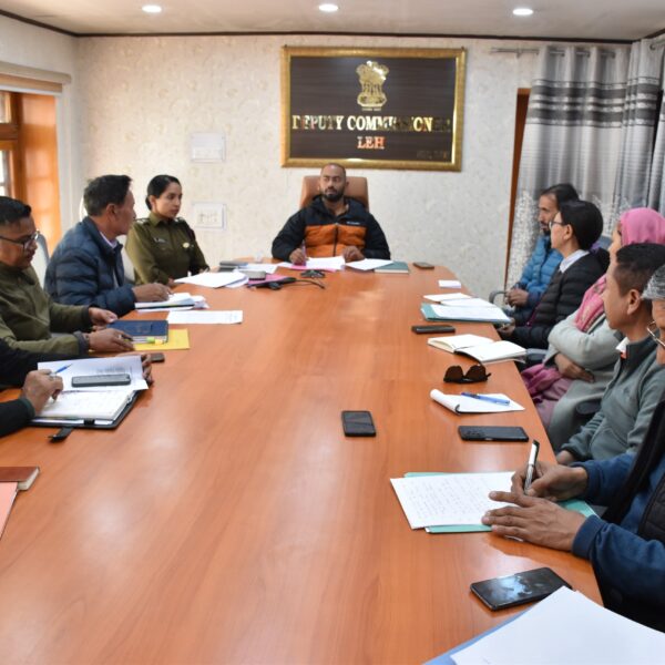 Deputy Commissioner Leh Santosh Sukhadeve chaired 21st and 22nd meeting of District Level Committee under the NCORD Mechanism