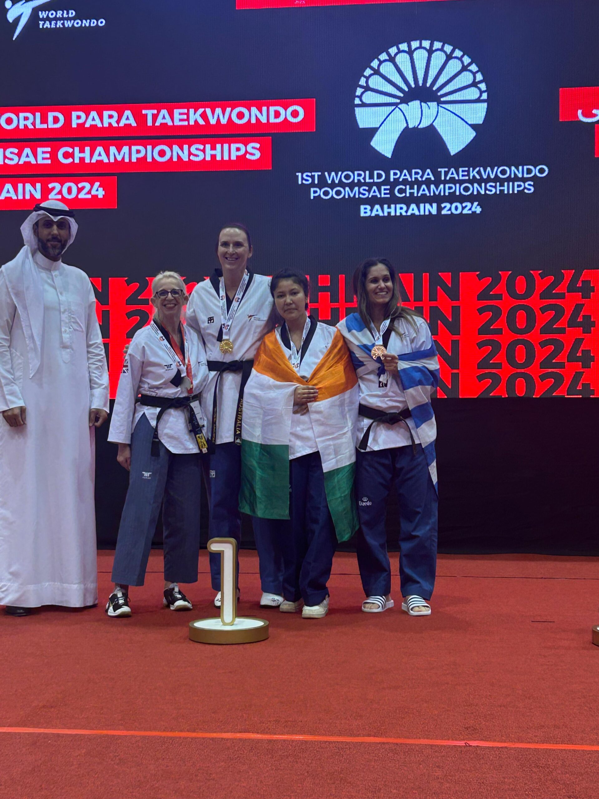 Secretary Vikram Singh Malik Congratulates Rinchen Youdol on Winning Bronze at World Para Poomsae Taekwondo Championships