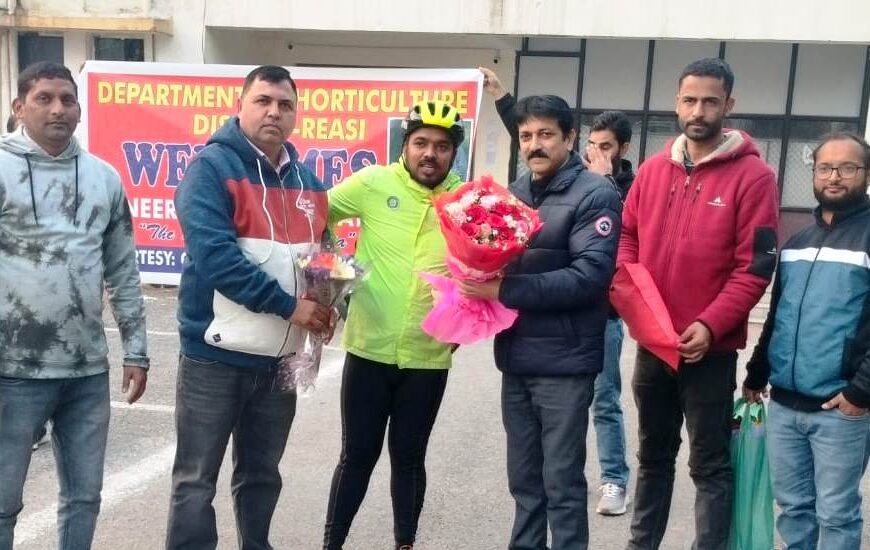 Bicycle Man of India promotes Horticulture Development Program in Reasi