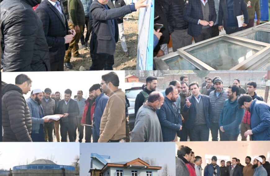 Progress on JJM Works reviewed in Yaripora area of Kulgam