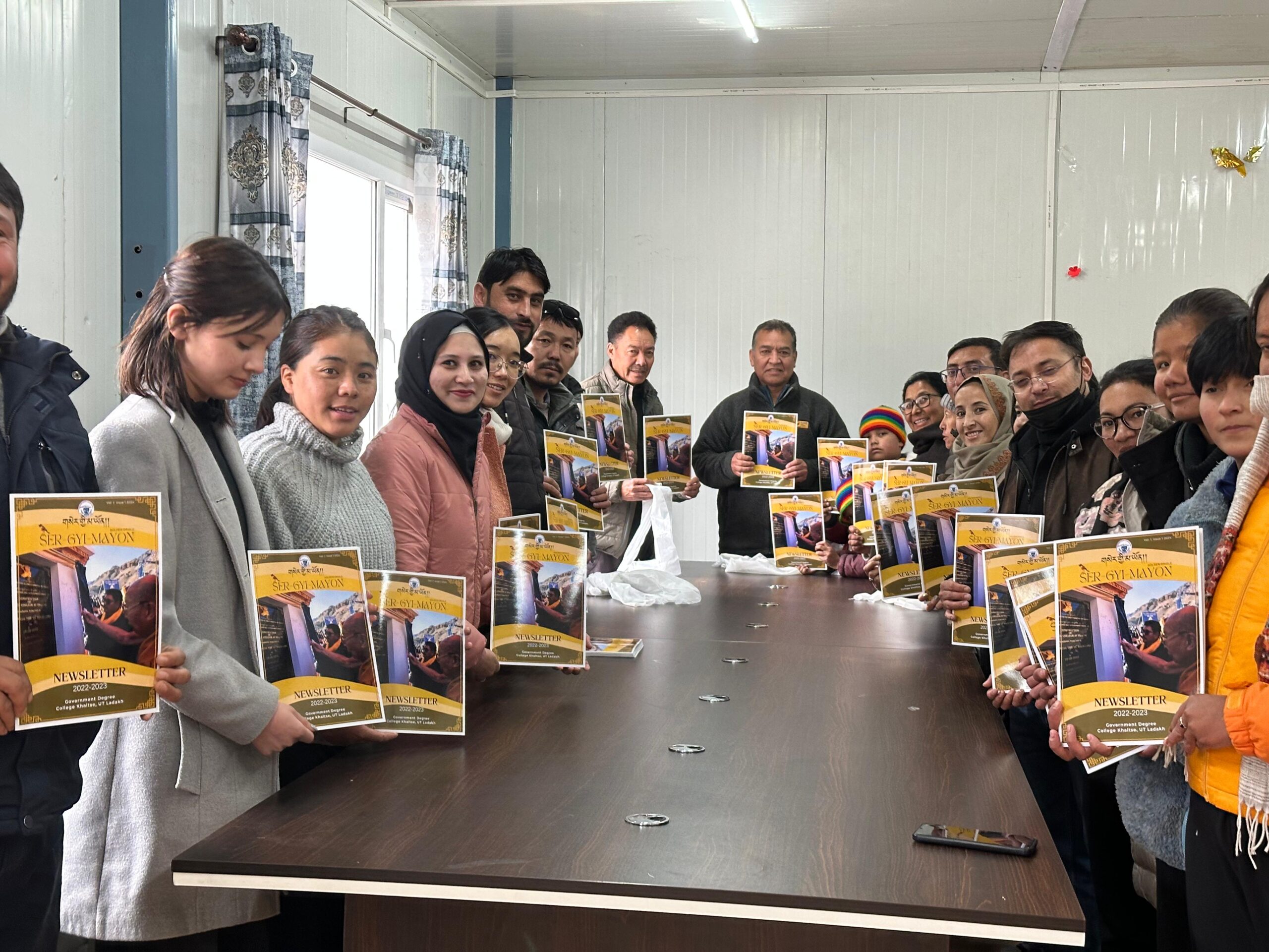 The Controller of Examination, University of Ladakh, Visits GDC Khaltse and Release its Maiden Newsletter