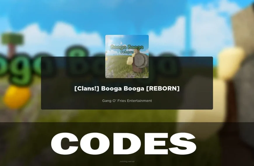 Active Booga Booga Reborn Codes