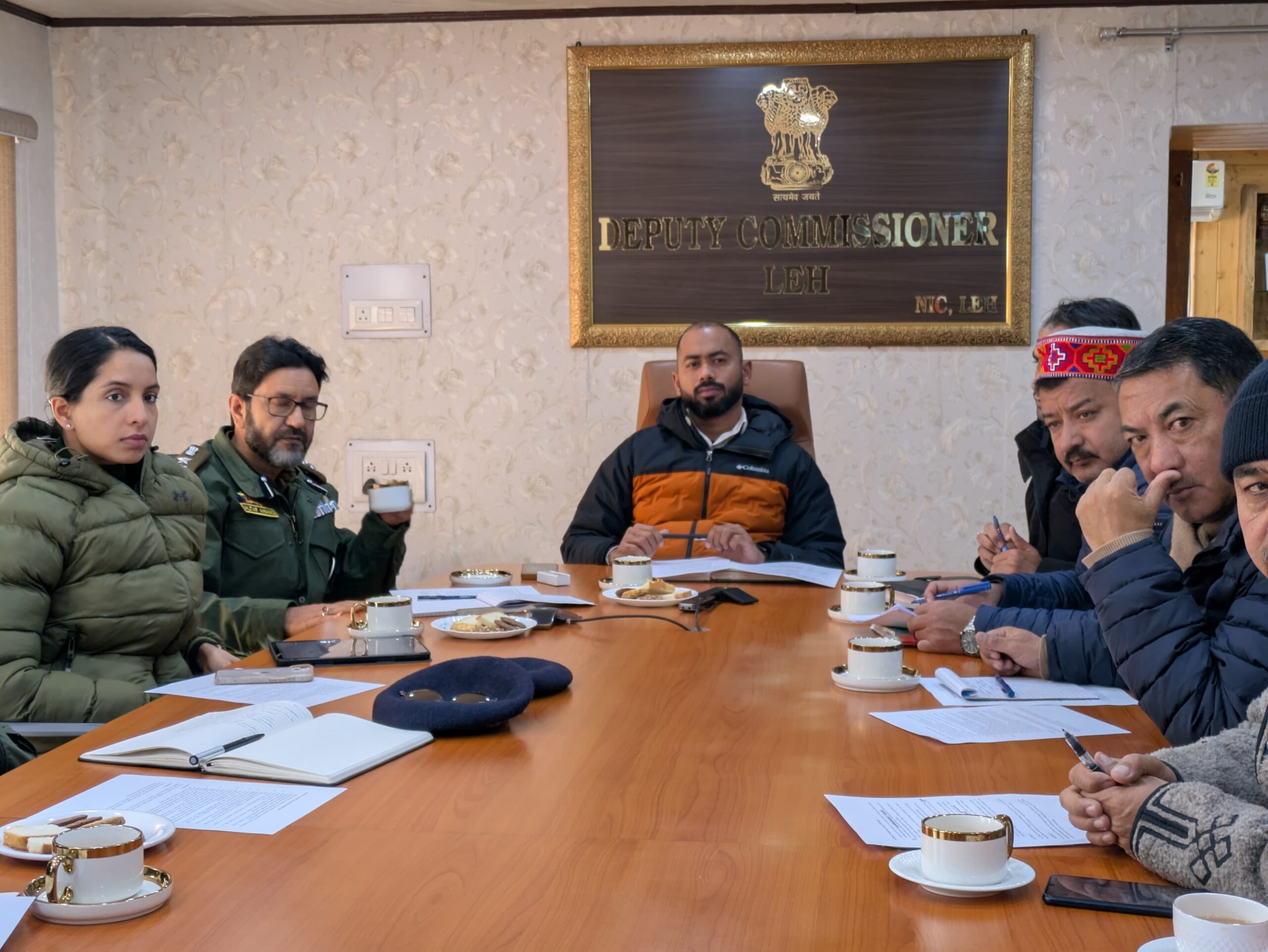 DC Leh chairs a meeting regarding Observance of Road Safety Month