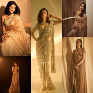 Bollywood Actresses Who Slayed in Golden Sarees